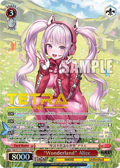 Wonderland Alice SSP NIK/S117-E060SSP SSP GODDESS OF VICTORY: NIKKE Card