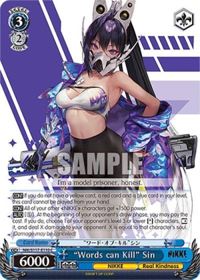 Words can Kill Sin NIK/S117-E110 C GODDESS OF VICTORY: NIKKE Card