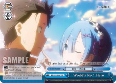 Worlds No1 Hero RZ/S55-E097 CR Re:ZERO Vol.2 Card