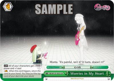 Worries in My Heart BD/W125-E025 CR MyGO!!!!! x Ave Mujica Card