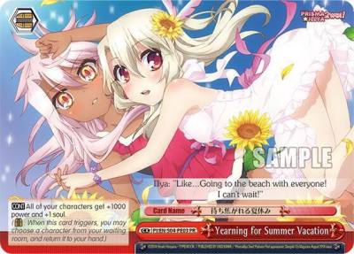 Yearning for Summer Vacation PI/EN-S04-PE03 PR Fate/kaleid liner PRISMA ILLYA DX Card