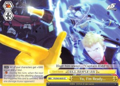 Yo Im Ready P5/S45-E025 CC Persona 5 Card