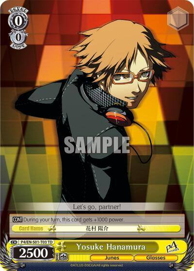 Yosuke Hanamura P4/EN-S01-T03 TD Persona 4 ver.E Card