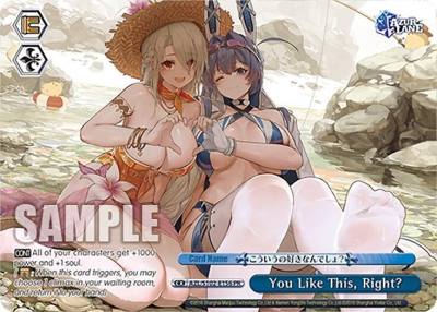 You Like This Right PR AZL/S102-E156 PR Azur Lane Card