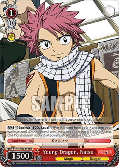 Young Dragon Natsu FT/EN-S02-T12 TD RE Fairy Tail Chronicle Set Card