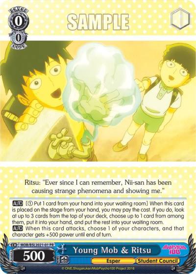 Young Mob and Ritsu MOB/BSL2021-01 PR Bushiroad Event Cards Card