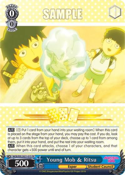 Young Mob and Ritsu Winner MOB/BSL2021-01S PR Bushiroad Event Cards Card