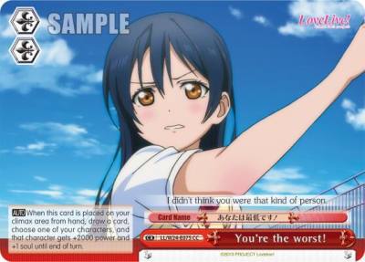 Youre the worst LL/W24-E075 CC Love Live! Card
