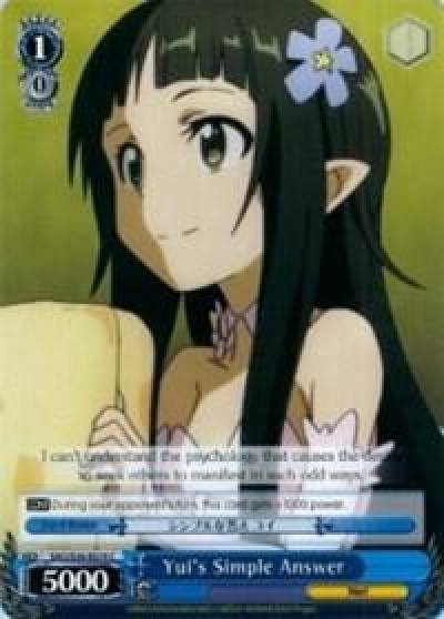 Yuis Simple Answer SAO/S26-E074 C Sword Art Online Vol.2 Card
