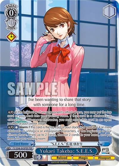 Yukari Takeba SEES PER P3/SE46-E45PERPER Persona 3 Reload Premium Booster Card