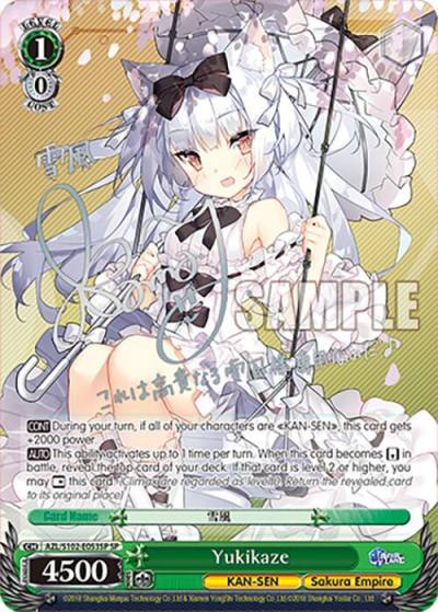 Yukikaze SP Silver Signature AZL/S102-E053SP SP Azur Lane Card