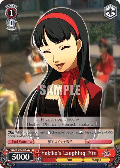 Yukikos Laughing Fits P4/EN-S01-057 U Persona 4 ver.E Card