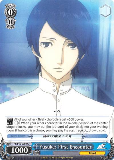 Yusuke First Encounter P5/S45-E089 C Persona 5 Card