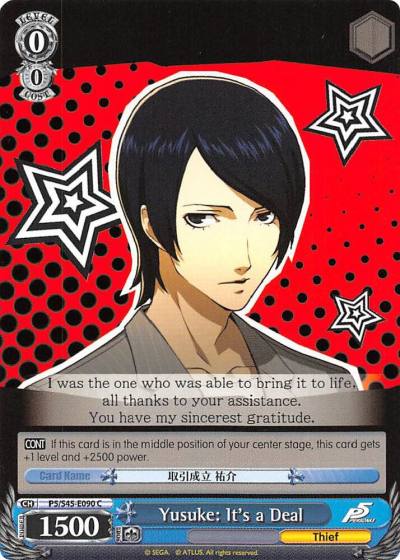 Yusuke Its a Deal P5/S45-E090 C Persona 5 Card
