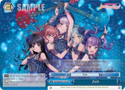 Zeit SR BD/EN-W03-121S SR BanG Dream! Girls Band Party! MULTI LIVE Card