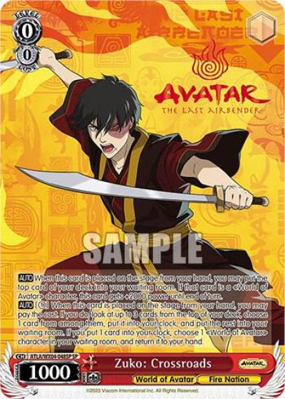 Zuko Crossroads SP ATLA/WX04-048SP SP Avatar: The Last Airbender Card