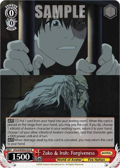Zuko and Iroh Forgiveness ATLA/WX04-052 R Avatar: The Last Airbender Card