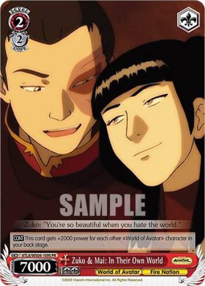 Zuko and Mai In Their Own World Foil ATLA/WX04-109S PR Avatar: The Last Airbender Card