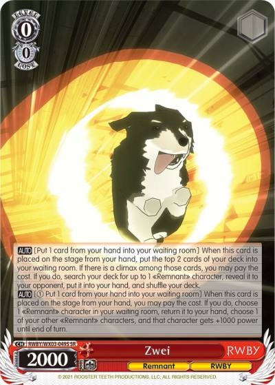 Zwei SR RWBY/WX03-049S SR RWBY Card
