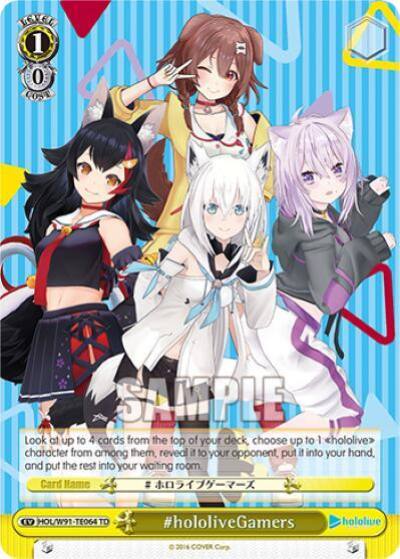 hololiveGamers HOL/W91-TE064 TD hololive production Card