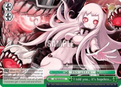 I told you… its hopeless… KC/SE28-E25 CC KanColle: Fleet in the Deep Sea, Sighted! Card