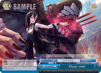 Please sink Parallel Foil KC/SE28-E49 CC KanColle: Fleet in the Deep Sea, Sighted! Card