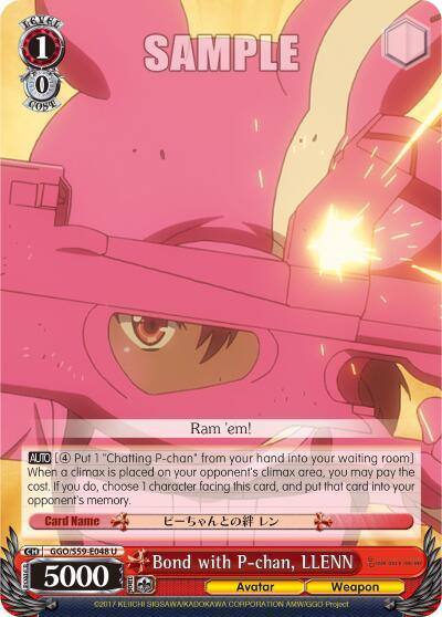 Bond with P chan LLENN GGO/S59-E048 U SAO Alternative–Gun Gale Online Card