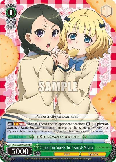 Craving for Sweets Too Saki and Milana GGO/S59-E008 R SAO Alternative–Gun Gale Online Card