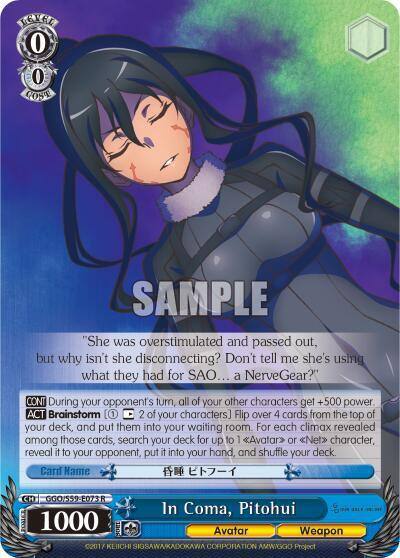 In Coma Pitohui GGO/S59-E073 R SAO Alternative–Gun Gale Online Card