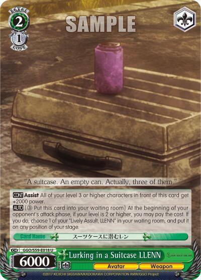 Lurking in a Suitcase LLENN GGO/S59-E018 U SAO Alternative–Gun Gale Online Card