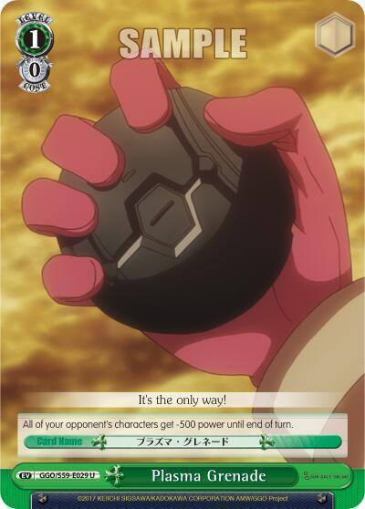 Plasma Grenade GGO/S59-E029 U SAO Alternative–Gun Gale Online Card