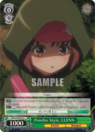 Poncho Style LLENN GGO/S59-E019 C SAO Alternative–Gun Gale Online Card