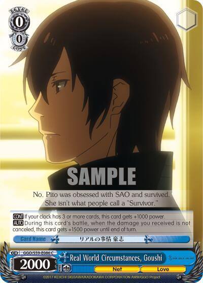 Real World Circumstances Goushi GGO/S59-E086 C SAO Alternative–Gun Gale Online Card