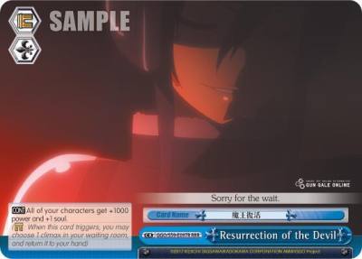 Resurrection of the Devil RRR GGO/S59-E097R RRR SAO Alternative–Gun Gale Online Card