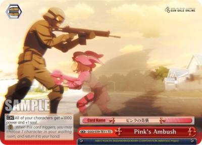 Pinks Ambush GGO/S59-TE11 TD SAO Alternative–Gun Gale Online Card