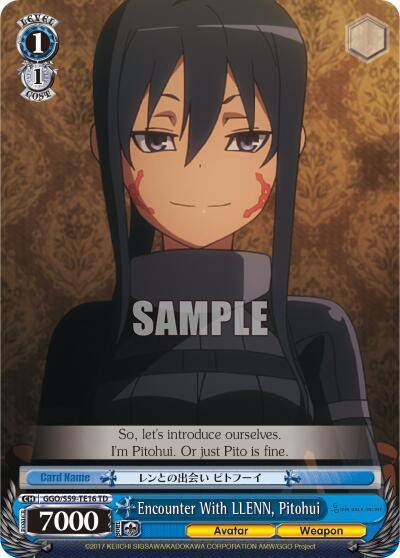 Encounter With LLENN Pitohui GGO/S59-TE16 TD SAO Alternative–Gun Gale Online Card