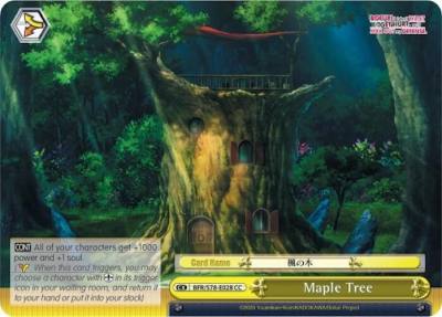 Maple Tree BFR/S78-E028 CC BOFURI: I Don't Want to Get Hurt, so I'll Max Out My Defense Card