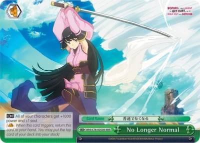 No Longer Normal RRR BFR/S78-E053R RRR BOFURI: I Don't Want to Get Hurt, so I'll Max Out My Defense Card
