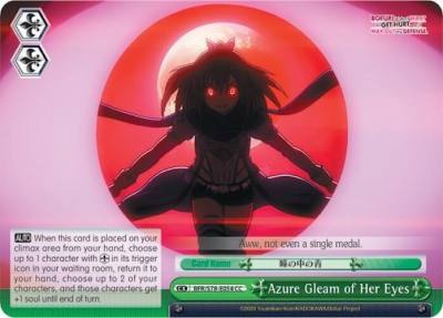 Azure Gleam of Her Eyes BFR/S78-E054 CC BOFURI: I Don't Want to Get Hurt, so I'll Max Out My Defense Card