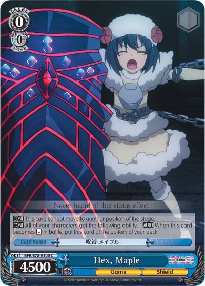 Hex Maple BFR/S78-E100 C BOFURI: I Don't Want to Get Hurt, so I'll Max Out My Defense Card
