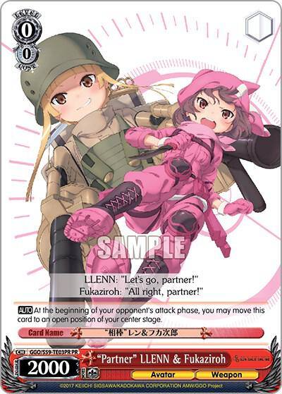 Partner LLENN and Fukaziroh Alternate Art Promo GGO/S59-TE03PR PR SAO Alternative–Gun Gale Online Card