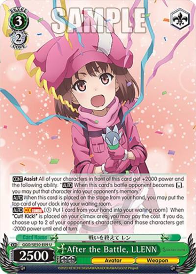 After the Battle LLENN GGO/SE50-E09 U SAO Alternative–Gun Gale Online–2 Premium Booster Card