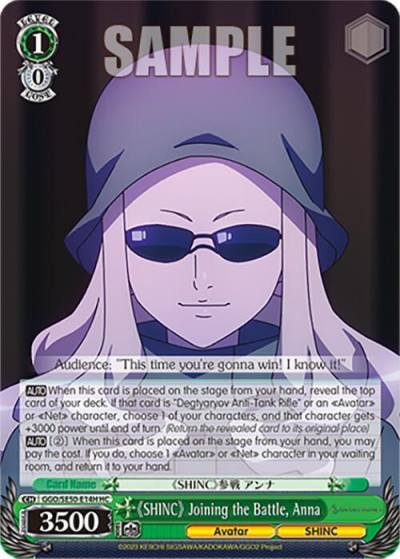 SHINC Joining the Battle Anna HU GGO/SE50-E14H HU SAO Alternative–Gun Gale Online–2 Premium Booster Card