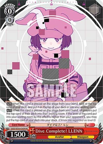 Dive Complete LLENN HC GGO/SE50-E30H HC SAO Alternative–Gun Gale Online–2 Premium Booster Card