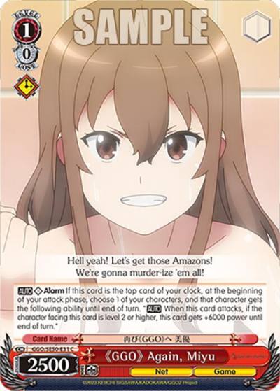GGO Again Miyu GGO/SE50-E31 C SAO Alternative–Gun Gale Online–2 Premium Booster Card