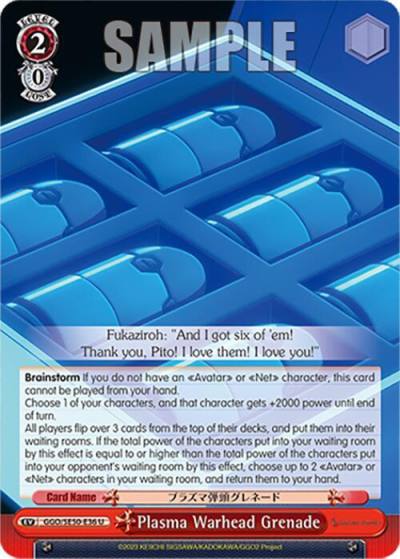 Plasma Warhead Grenade GGO/SE50-E36 U SAO Alternative–Gun Gale Online–2 Premium Booster Card