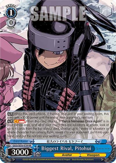 Biggest Rival Pitohui GGO/SE50-E39 RR SAO Alternative–Gun Gale Online–2 Premium Booster Card