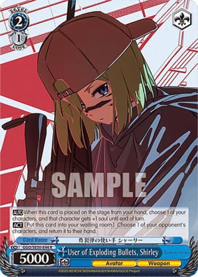 User of Exploding Bullets Shirley GGO/SE50-E44 R SAO Alternative–Gun Gale Online–2 Premium Booster Card