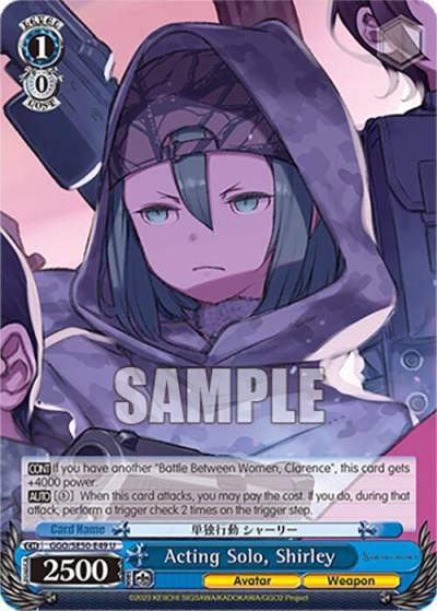 Acting Solo Shirley GGO/SE50-E49 U SAO Alternative–Gun Gale Online–2 Premium Booster Card