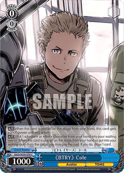 BTRY Cole GGO/SE50-E50 C SAO Alternative–Gun Gale Online–2 Premium Booster Card